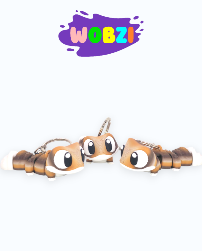 Pradinis puslapis 3D Raktų pakabukas „Driežiukas Gekonas“