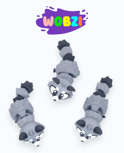 3D Flexi figūrėlė "Meškėnas Raccoon"