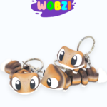 3D Raktų pakabukas „Driežiukas Gekonas“