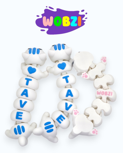 Flexi fidget figūrėlė kačiukas „Myliu Tave"