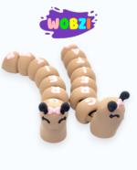 Flexi fidget figūrėlė sraigė su užrašu „Greita"