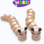 Flexi fidget figūrėlė sraigė su užrašu „Greita"