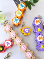 WOBZI Personalizuotas Clicker raktų pakabukas su vardu